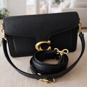 Black Leather Shoulder Bag
